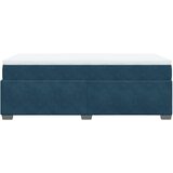 Box spring krevet s madracem tamnoplavi 90x200 cm baršunasti | shoptok.hr