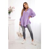 Kesi Włoski Cotton muslin shirt fialka | shoptok.hr