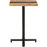 Bistro stol četvrtasti 50 x 50 x 75 cm masivno obnovljeno drvo | shoptok.hr