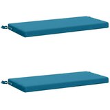  Jastučići za klupe - 2 dijela SOEST 2 kom. 100% poliester - Svjetloplava 60 x 40 x 5 cm Poliester | shoptok.hr