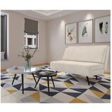Støraa Krem sklopiva sofa od samta 140 cm Mallory – | shoptok.hr