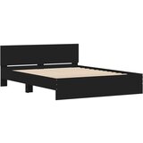 vidaXL Okvir za krevet s uzglavljem crni 140x200 cm | shoptok.hr