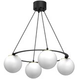  Visilica na sajli BALLO 4xE27/15W/230V crna/bela | Eponuda.com