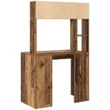 vidaXL Stol s policom Staro drvo 91 x 50 x 149 cm Konstruirano drvo | shoptok.hr