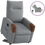 Maison Chic Električni naslanjač - Relax naslanjač s funkcijo vstajanja svetlo siv, (22061401) | Shoptok.si