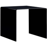 Furnova Klubska mizica črna 50x50x45 cm kaljeno steklo, (21913555) | Shoptok.si