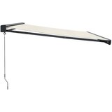 Tenda na uvlačenje krem 4,5 x 3 m od tkanine i aluminija Slike