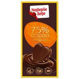 NAJLEPŠE ŽELJE crna čokolada najlepše želje 75% kakao delova orange 75g Cene