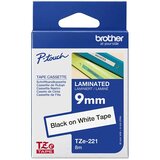 Brother TZe-221 laminirana traka 9mm (crno na belom) | Eponuda.com