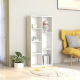 Furnova Knjižna omara bela 50x25x106 cm iverna plošča, (21950699) Cene
