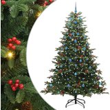 vidaXL Umjetno božićno drvce Zelena 240 cm PVC i Metal i Plastika | shoptok.hr