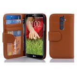 Cadorabo Ohišje, združljivo z LG G2 v cognac brown - Zaščitni ovitek z magnetnim zapiranjem in 3 režami za kartice, (20553031) | Shoptok.si