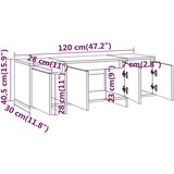 vidaXL TV ormarić bijeli 120 x 30 x 40,5 cm od iverice | shoptok.hr