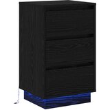  Noćni ormar Crni hrast 39 x 34,5 x 65 cm Konstruirano drvo | shoptok.hr