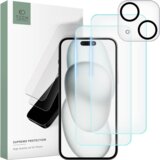 TECH-PROTECT KALJENO STEKLO ZA IPHONE 15 SUPREME SET CLEAR 9H, (22004460) | Shoptok.si