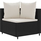  4-dijelni set vrtnih sofa od poliratana s jastucima crni | shoptok.hr