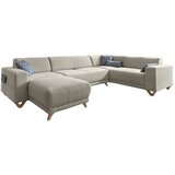 Miuform Bež raztegljiva/s prostorom za shranjevanje kotna sedežna garnitura (desni kot/v obliki črke "U") Classy Sophie – | Shoptok.si