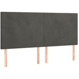  LED uzglavlje tamnosivo 160x5x118/128 cm baršunasto | shoptok.hr