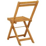  Sklopive Vrtne Stolice 4 pcs Prirodna 40 x 53 x 80 cm | shoptok.hr
