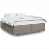 vidaXL Posteljni okvir brez vzmetnice taupe 200x200 cm blago, (21369141) Cene