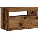  Noćni ormarić s LED svjetlima staro drvo 60x35x40 cm | shoptok.hr