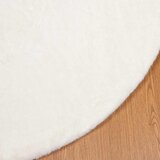  Protuklizni tepih od umjetnog zečjeg krzna OLITE Krem Ø 200 cm | shoptok.hr
