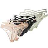 Hunkemöller Tangice bež / pastelno zelena / črna Cene