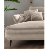 P & B KOTNA SEDEŽNA GARNITURA, rebrasti žamet barve kapučina | Shoptok.si
