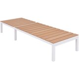  Ležaljka za sunčanje od aluminija i WPC-a smeđa | shoptok.hr