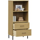  Regal za knjige s 2 ladice smeđi 60 x 35 x 128,5 cm drveni OSLO | Eponuda.ba