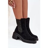 Boto Women's Insulated Ankle Boots On Block Heel Black Zoralia | shoptok.hr