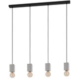 Eglo visilica Prestwick 3, 4 x E27, crna/beton, 92,5 cm, 43598 | shoptok.hr