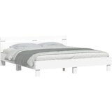  Okvir za krevet s uzglavljem i LED bijeli 180x200 cm | Shoptok.si