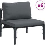 vidaXL Sjedeća garnitura za vrt 14 pcs Antracit Čelik | shoptok.hr