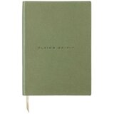  Notes A5, Flying spirit, diktando crte, tvrdi uvez, kožni, zeleni | shoptok.hr