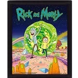 Cartoon Network Rick in Morty Portal 3D lentikularni plakat, večbarvni, 10 x 8-palčni, (20837446)