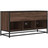 TV ormarić smeđi hrast 100x35x50 cm Konstruirano drvo i metal | shoptok.hr