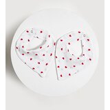 Stefan Set portikli od muslina Srce 2/1/ crvena/bela | ePonuda.com