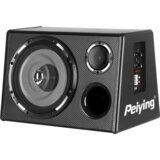 Peiying PY250QA aktivni avto subwoofer 10" – 200 W, vgrajeno ojačevalnik, Bass Boost | Shoptok.si