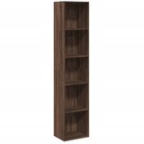 Maison Chic Knjižna omara - Knjižni regal rjavi hrast 40x30x189 cm inženirski les, (21726184) | Shoptok.si