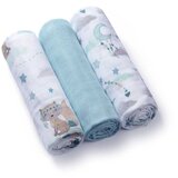 BabyOno Natural Bamboo Diapers Blue plenice iz blaga 70x70 cm 3 kos | Shoptok.si