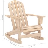  Vrtna stolica za ljuljanje Adirondack od masivne jelovine | shoptok.hr