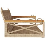  Klupa za ljuljanje bež 109 x 62 x 40 cm od poliratana | shoptok.hr