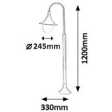 Rabalux 8247 - Spoljna lampa KONSTANZ 1xE27/100W/230V IP44 | Eponuda.com