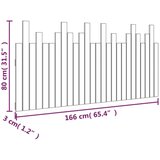  Stensko posteljno vzglavje medeno rjavo 166x3x80 cm borovina, (20738993) | Shoptok.si