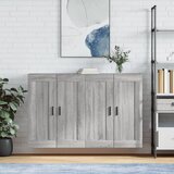 Maison Chic Stenska omarica - Zidna omarica 2 kosa siva sonoma inženirski les iu541, (22063401) | Shoptok.si