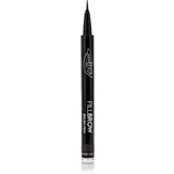 puroBIO cosmetics Fillbrow tekoče črtalo za obrvi odtenek 04 Soft Black 0.7 ml