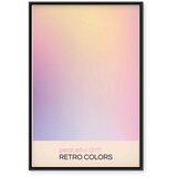 Slika - Peaceful Drift - Delicate Pastel Shades Creating a Harmonious Whole 60x90 U crnom drvenom okviru | shoptok.hr