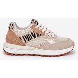 Boto Women's Sports Shoes On Platform Zebra Beige Davinara | Shoptok.si