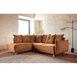 Miuform Ciglasta sklopiva kutna garnitura od samta (s lijevim kutom) Lazy Lukka – | shoptok.hr